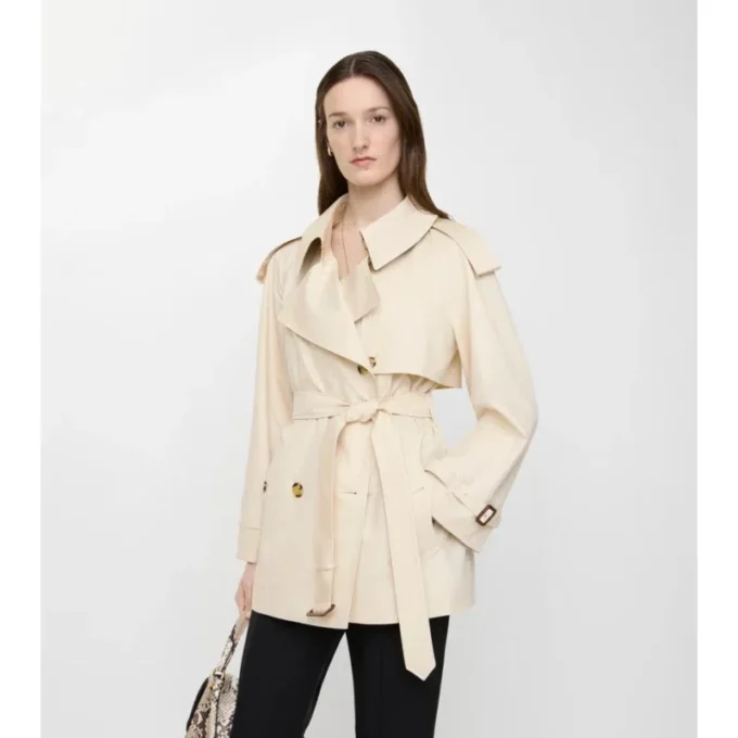 Krátký Tropical Gabardine Trench Coat Fitzrovia Krátký Tropical Gabardine Trench Coat Fitzrovia
