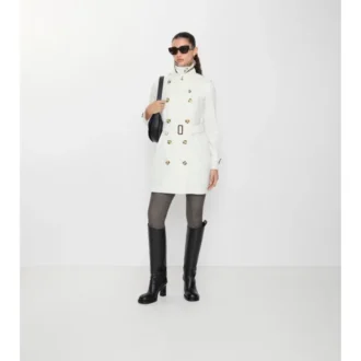 Krátký Tropical Gabardine Trench Coat Kensington