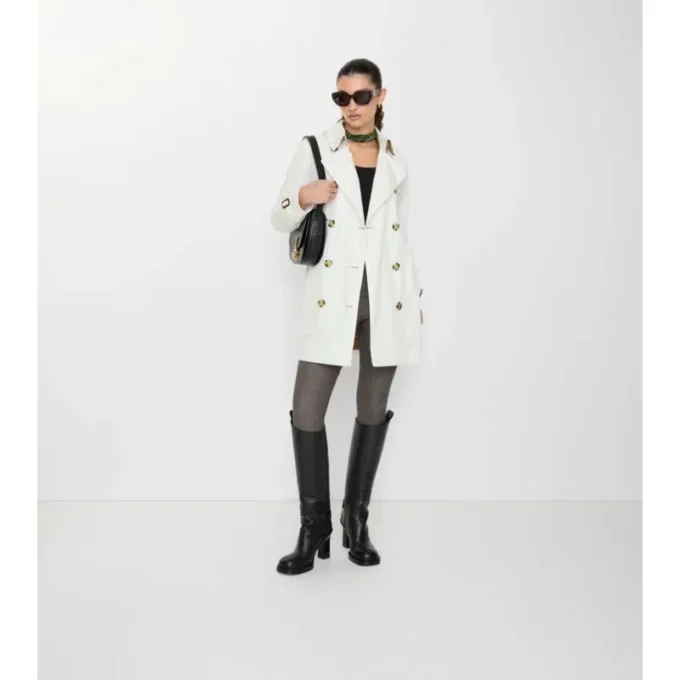 Krátký Tropical Gabardine Trench Coat Kensington Krátký Tropical Gabardine Trench Coat Kensington