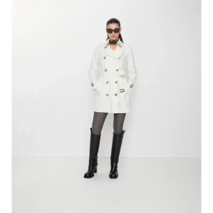 Krátký Tropical Gabardine Trench Coat Kensington Krátký Tropical Gabardine Trench Coat Kensington