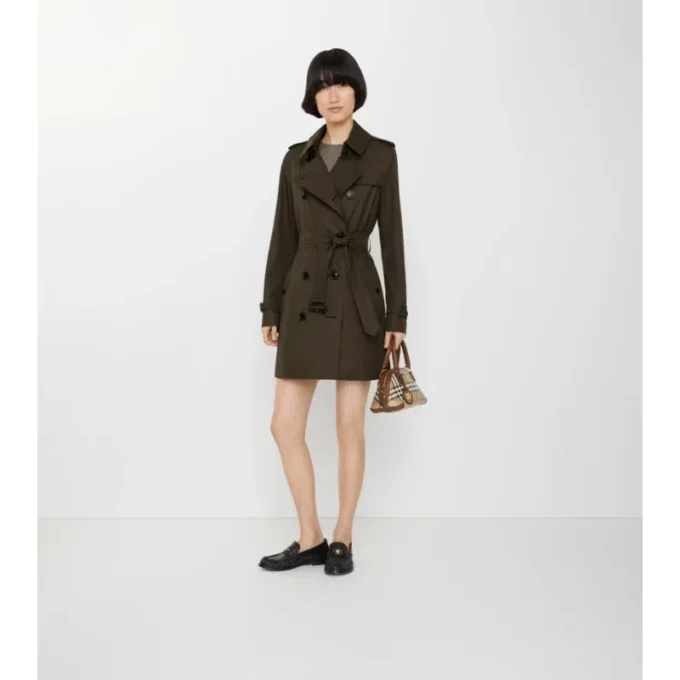 Krátký Tropical Gabardine Trench Coat Kensington Krátký Tropical Gabardine Trench Coat Kensington