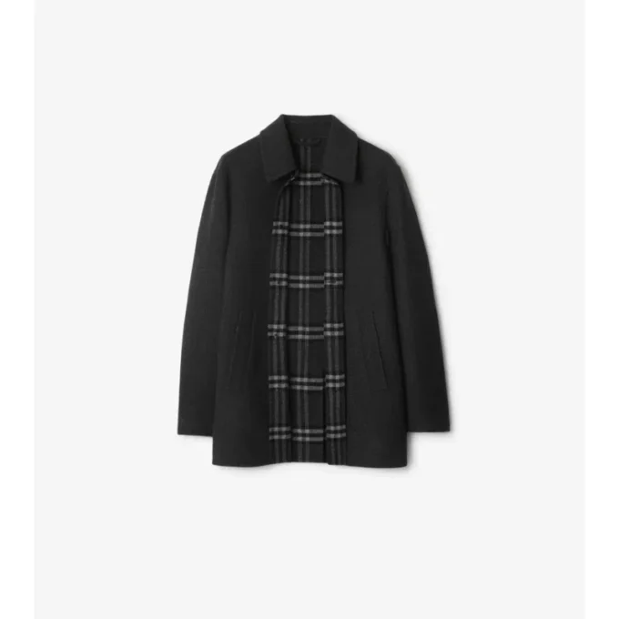 Krátký vlněný Car Coat Krátký vlněný Car Coat