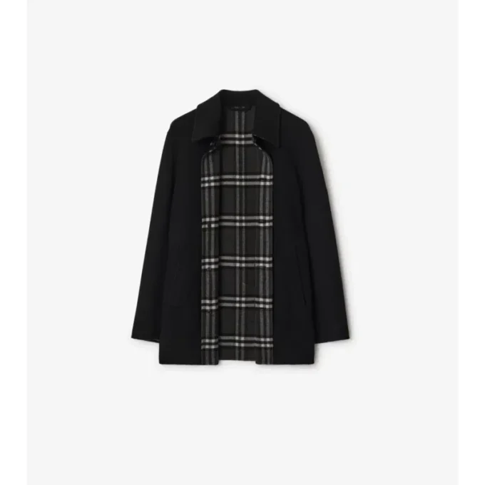 Krátký vlněný Car Coat