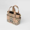 Logo Appliqua Vintage Check E-Canvas Tote Logo Appliqua Vintage Check E-Canvas Tote