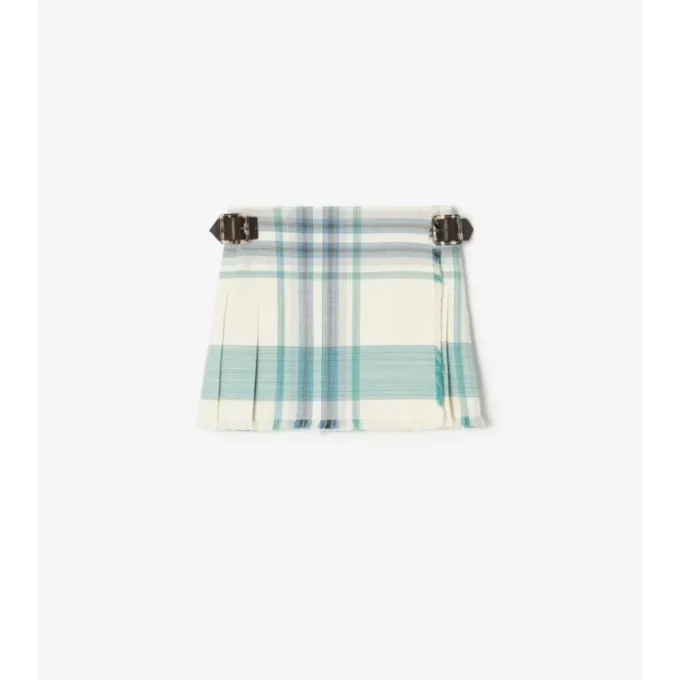Mini kilt z viskózové směsi s kostkovaným vzorem Mini kilt z viskózové směsi s kostkovaným vzorem