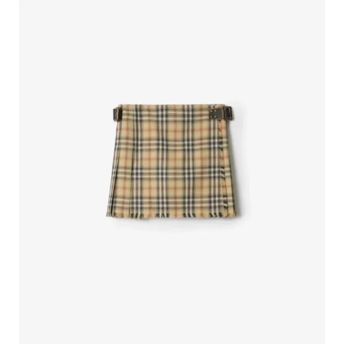 Mini kilt z vlny s kostkovaným vzorem Mini kilt z vlny s kostkovaným vzorem
