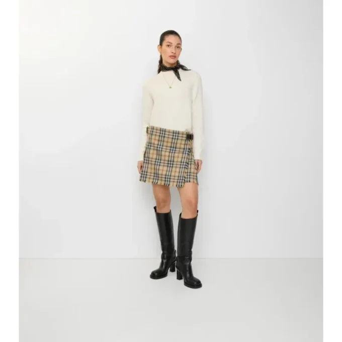 Mini kilt z vlny s kostkovaným vzorem Mini kilt z vlny s kostkovaným vzorem