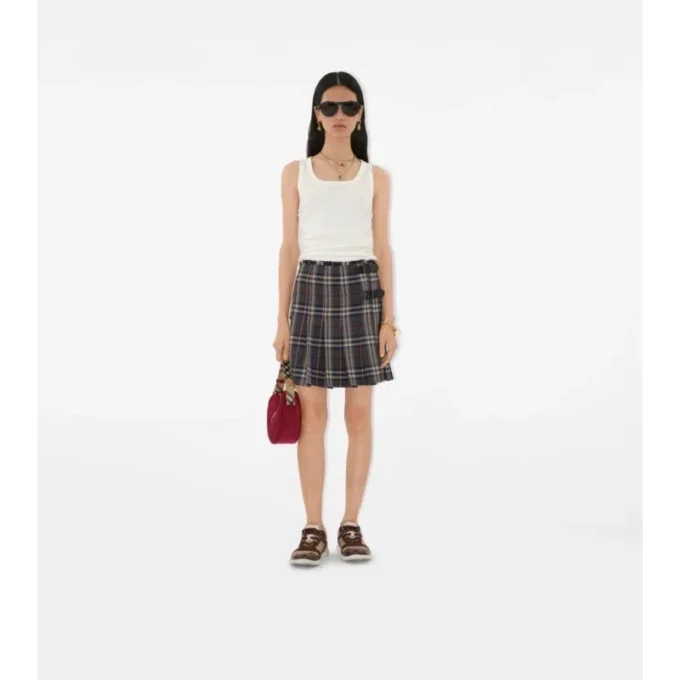 Mini kilt z vlny s kostkovaným vzorem Mini kilt z vlny s kostkovaným vzorem