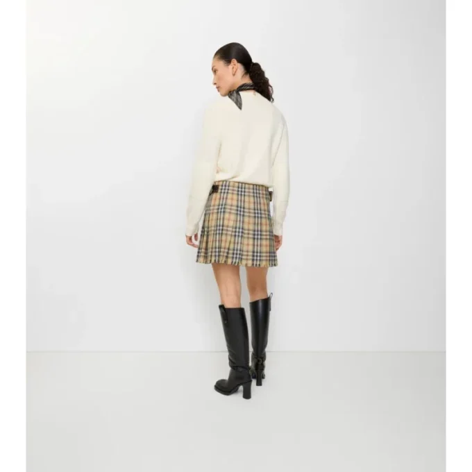Mini kilt z vlny s kostkovaným vzorem Mini kilt z vlny s kostkovaným vzorem