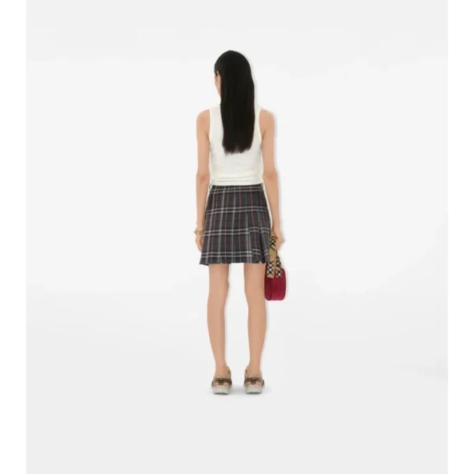 Mini kilt z vlny s kostkovaným vzorem Mini kilt z vlny s kostkovaným vzorem