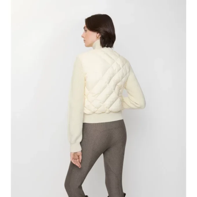 Nylonová a vlněná bunda s prošíváním Check-Stitch Nylonová a vlněná bunda s prošíváním Check-Stitch