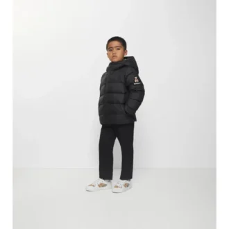 Nylonový péřový kabát s kapucí Nylonový péřový kabát s kapucí