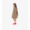 Oboustranný Car Coat z gabardínu s kostkovaným vzorem Oboustranný Car Coat z gabardínu s kostkovaným vzorem
