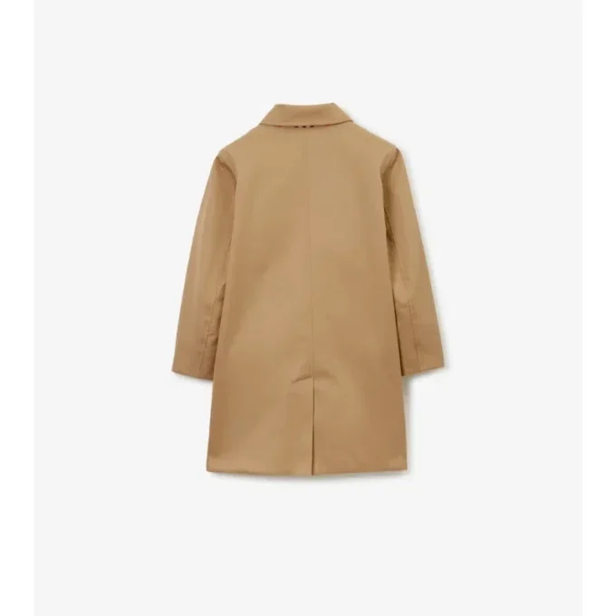 Oboustranný Car Coat z gabardínu s kostkovaným vzorem Oboustranný Car Coat z gabardínu s kostkovaným vzorem