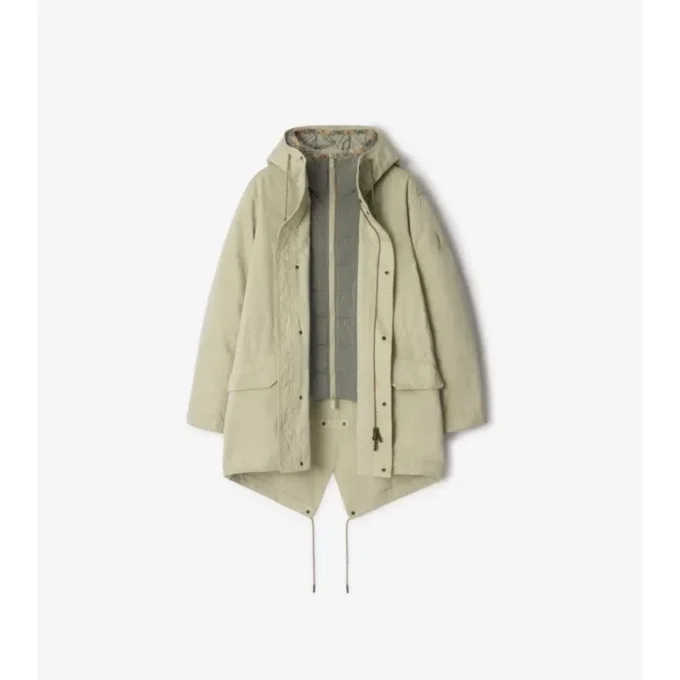 Odnímatelná zateplená parka z nylonové směsi