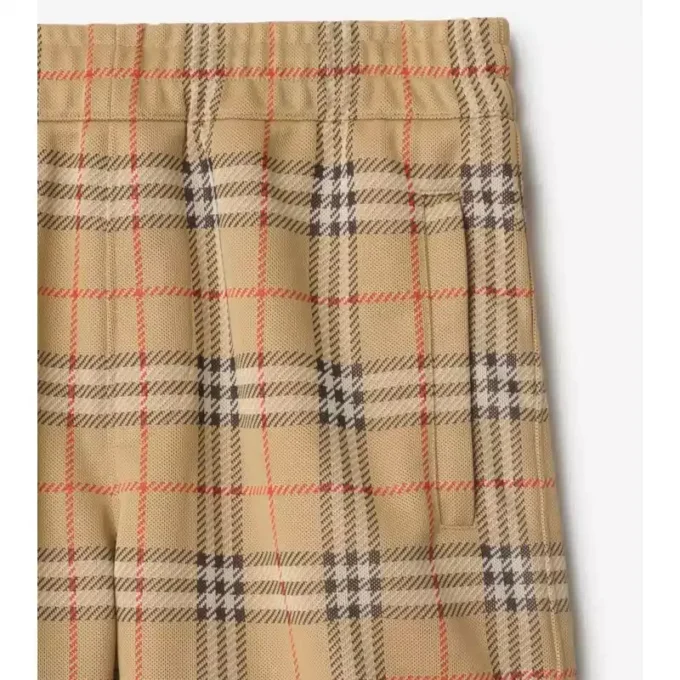 Šortky z jersey s kostkovaným vzorem Šortky z jersey s kostkovaným vzorem
