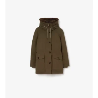 Parková bunda z Gabardine s ovčí kožešinou