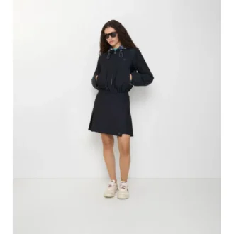 Plisovaná mini sukně z elastického nylonu