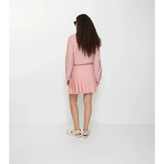 Plisovaná mini sukně z elastického nylonu