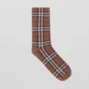 Ponožky z bavlny a kašmíru s Vintage Check vzorem Ponožky z bavlny a kašmíru s Vintage Check vzorem