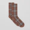 Ponožky z bavlny a kašmíru s Vintage Check vzorem Ponožky z bavlny a kašmíru s Vintage Check vzorem