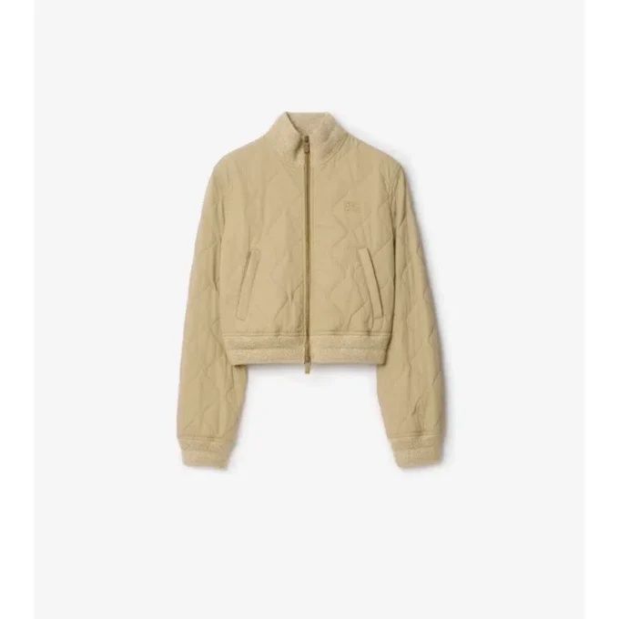 Prošívaná bomber bunda z gabardínu