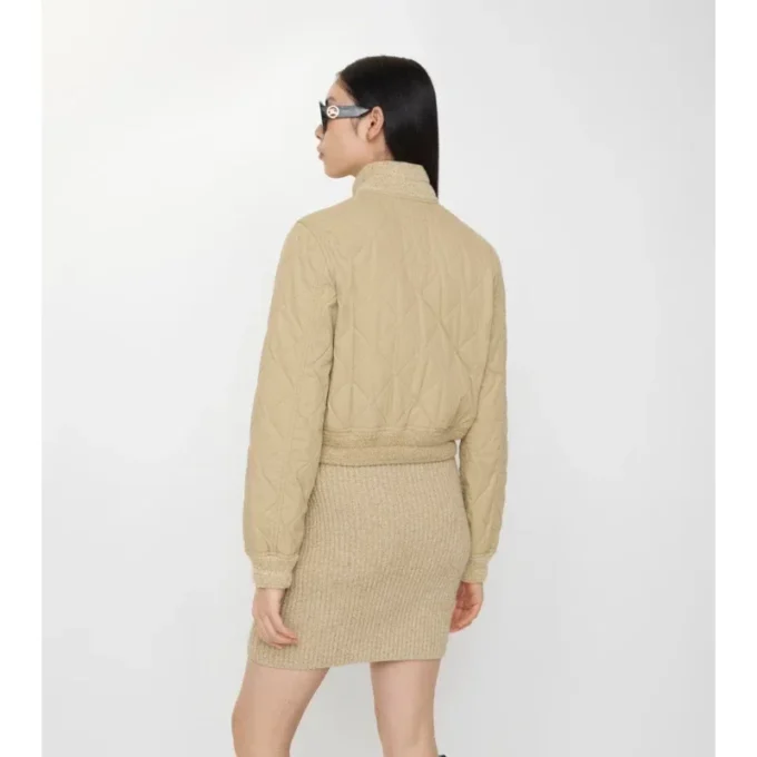 Prošívaná bomber bunda z gabardínu