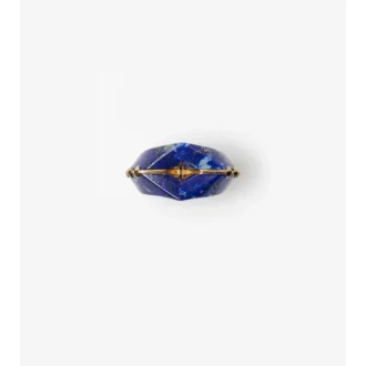 Prsten s dutým výřezem z lapis lazuli