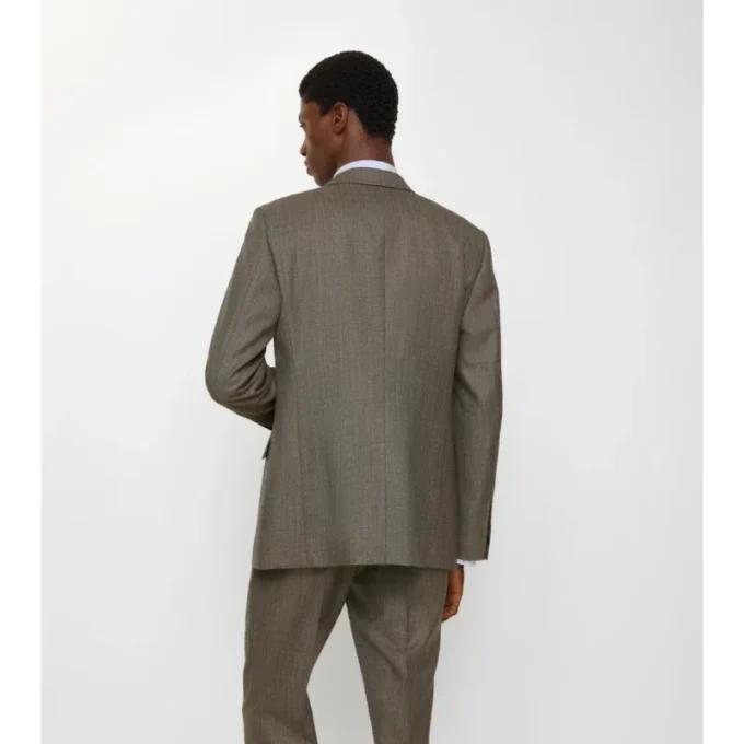 Sako z vlněné tkaniny typu „sharkskin“ Sako z vlněné tkaniny typu „sharkskin“
