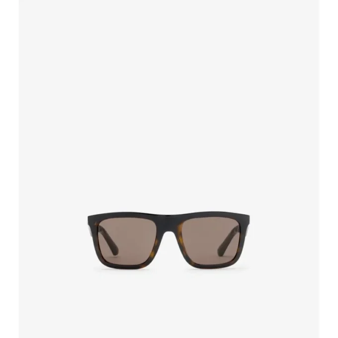 Sluneční brýle s čtvercovými skly a reliéfním vzorem Burberry Sluneční brýle s čtvercovými skly a reliéfním vzorem Burberry