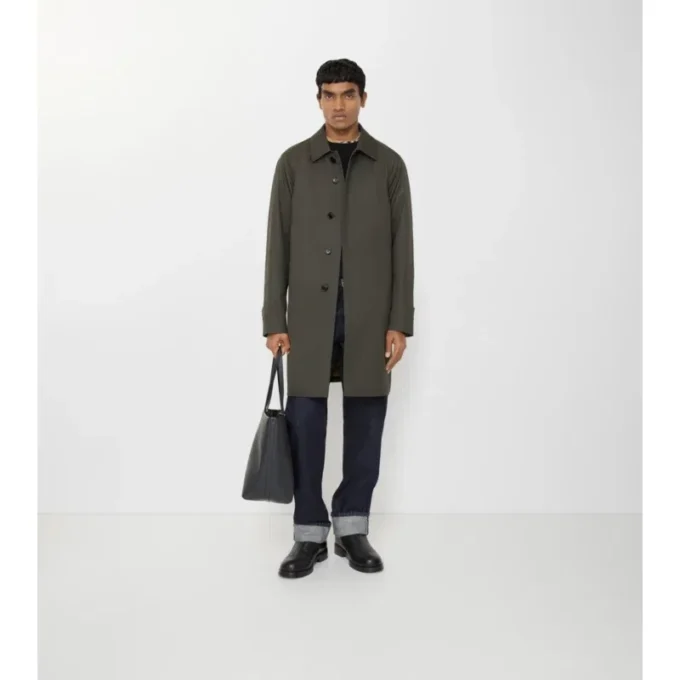 Středně dlouhý Car Coat Camden z Tropical Gabardine Středně dlouhý Car Coat Camden z Tropical Gabardine