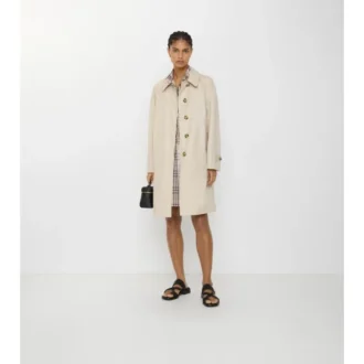Středně dlouhý Car Coat Camden z Tropical Gabardine Středně dlouhý Car Coat Camden z Tropical Gabardine