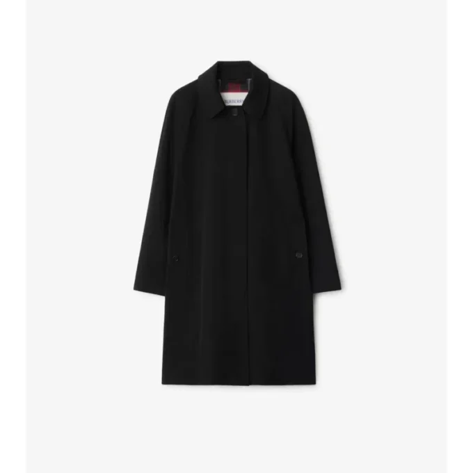 Středně dlouhý Car Coat z gabardínu Středně dlouhý Car Coat z gabardínu