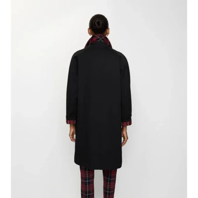 Středně dlouhý Car Coat z gabardínu Středně dlouhý Car Coat z gabardínu