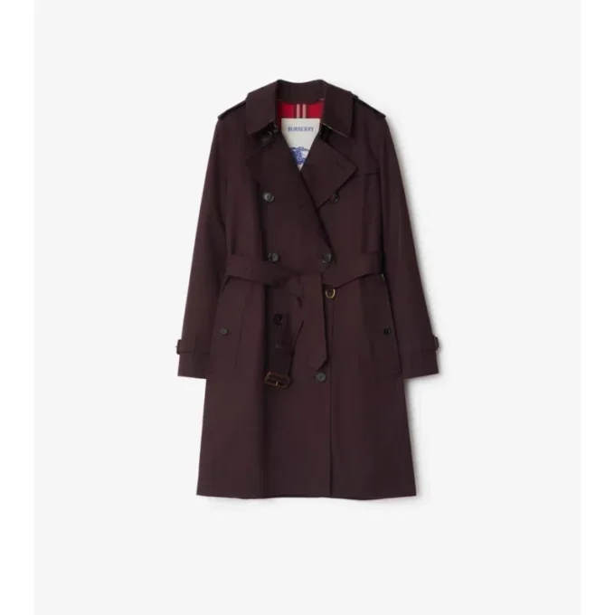 Středně dlouhý gabardénový Kensington Trench Coat Středně dlouhý gabardénový Kensington Trench Coat