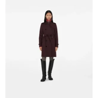 Středně dlouhý gabardénový Kensington Trench Coat Středně dlouhý gabardénový Kensington Trench Coat
