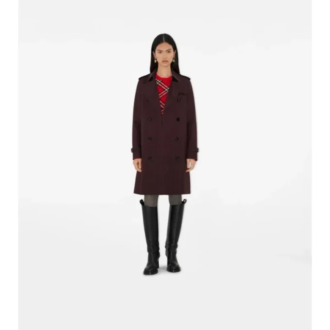 Středně dlouhý gabardénový Kensington Trench Coat Středně dlouhý gabardénový Kensington Trench Coat