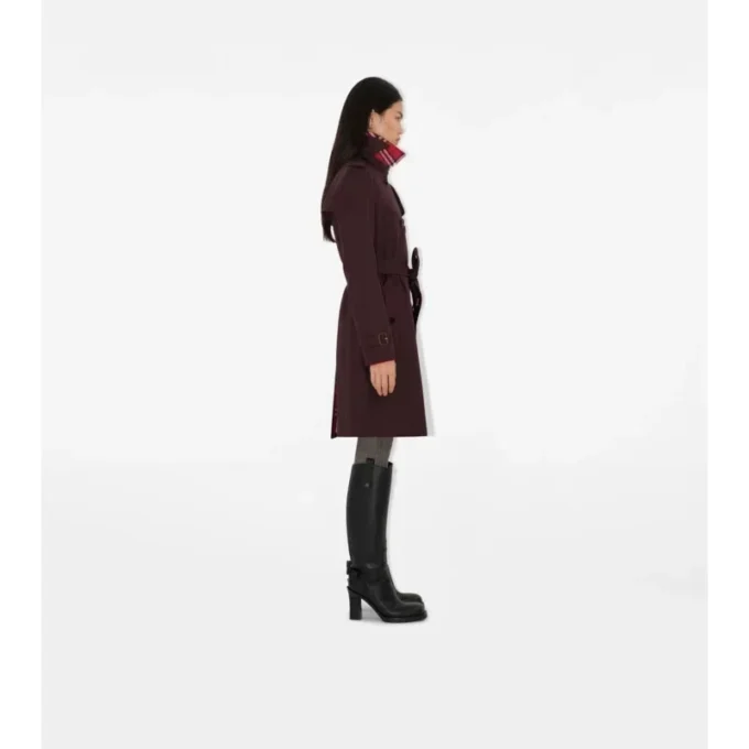 Středně dlouhý gabardénový Kensington Trench Coat Středně dlouhý gabardénový Kensington Trench Coat