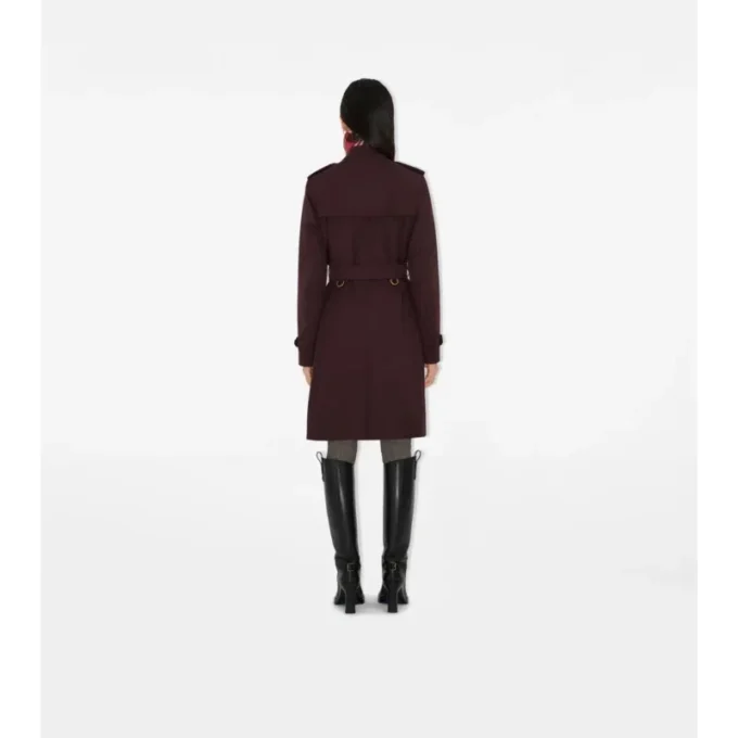 Středně dlouhý gabardénový Kensington Trench Coat Středně dlouhý gabardénový Kensington Trench Coat