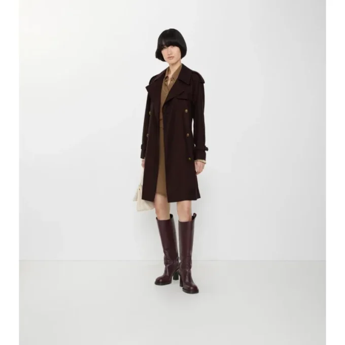 Středně dlouhý gabardénový Trench Coat Castleford Středně dlouhý gabardénový Trench Coat Castleford