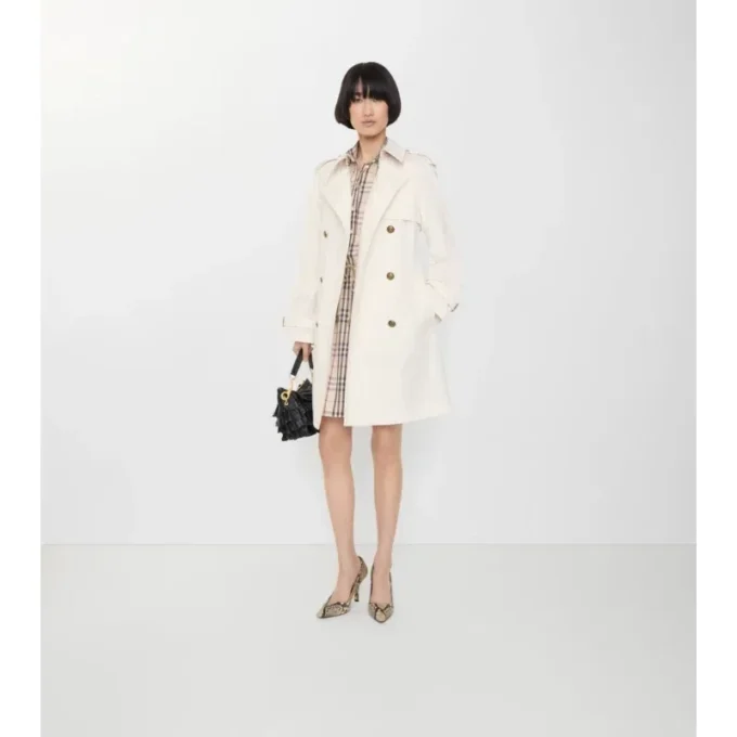 Středně dlouhý lehký bavlněný Trench Coat Belgravia Středně dlouhý lehký bavlněný Trench Coat Belgravia