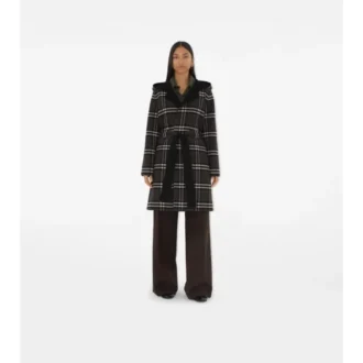 Středně dlouhý oboustranný vlněný Car Coat