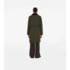 Středně dlouhý prošívaný nylonový Car Coat Středně dlouhý prošívaný nylonový Car Coat