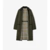 Středně dlouhý prošívaný nylonový Car Coat Středně dlouhý prošívaný nylonový Car Coat