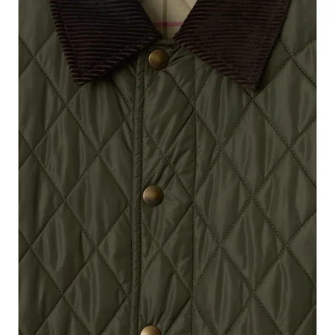 Středně dlouhý prošívaný nylonový Car Coat Středně dlouhý prošívaný nylonový Car Coat