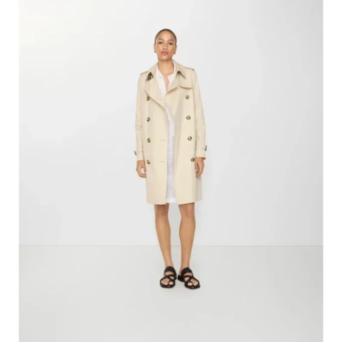 Středně dlouhý Tropical Gabardine Trench Coat Kensington Středně dlouhý Tropical Gabardine Trench Coat Kensington