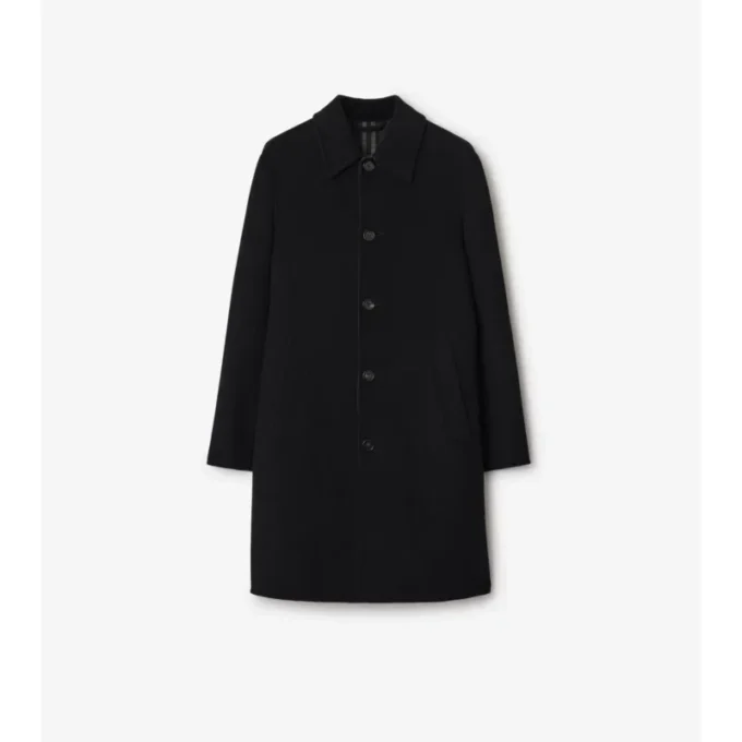 Středně dlouhý vlněný Car Coat Středně dlouhý vlněný Car Coat