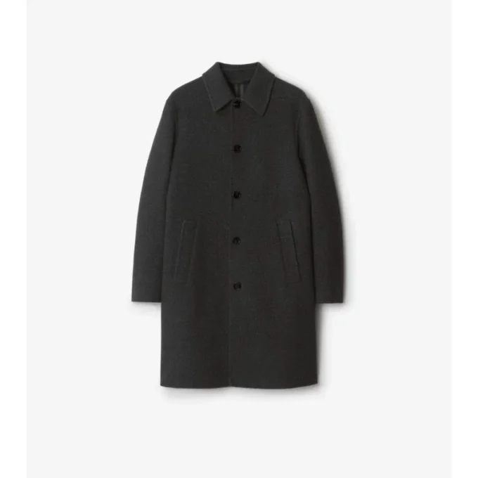 Středně dlouhý vlněný Car Coat Středně dlouhý vlněný Car Coat