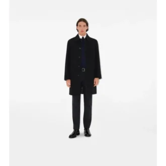 Středně dlouhý vlněný Car Coat Středně dlouhý vlněný Car Coat