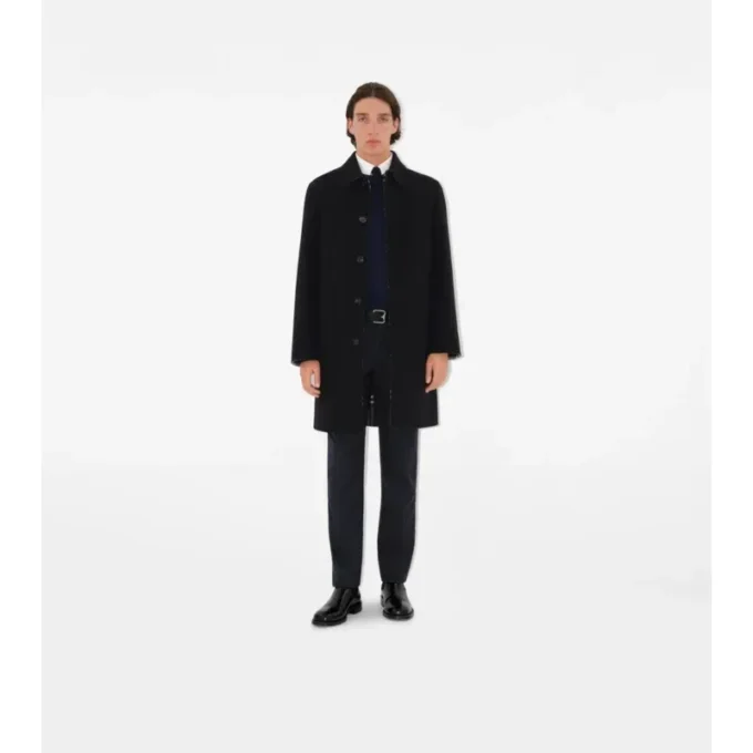 Středně dlouhý vlněný Car Coat Středně dlouhý vlněný Car Coat